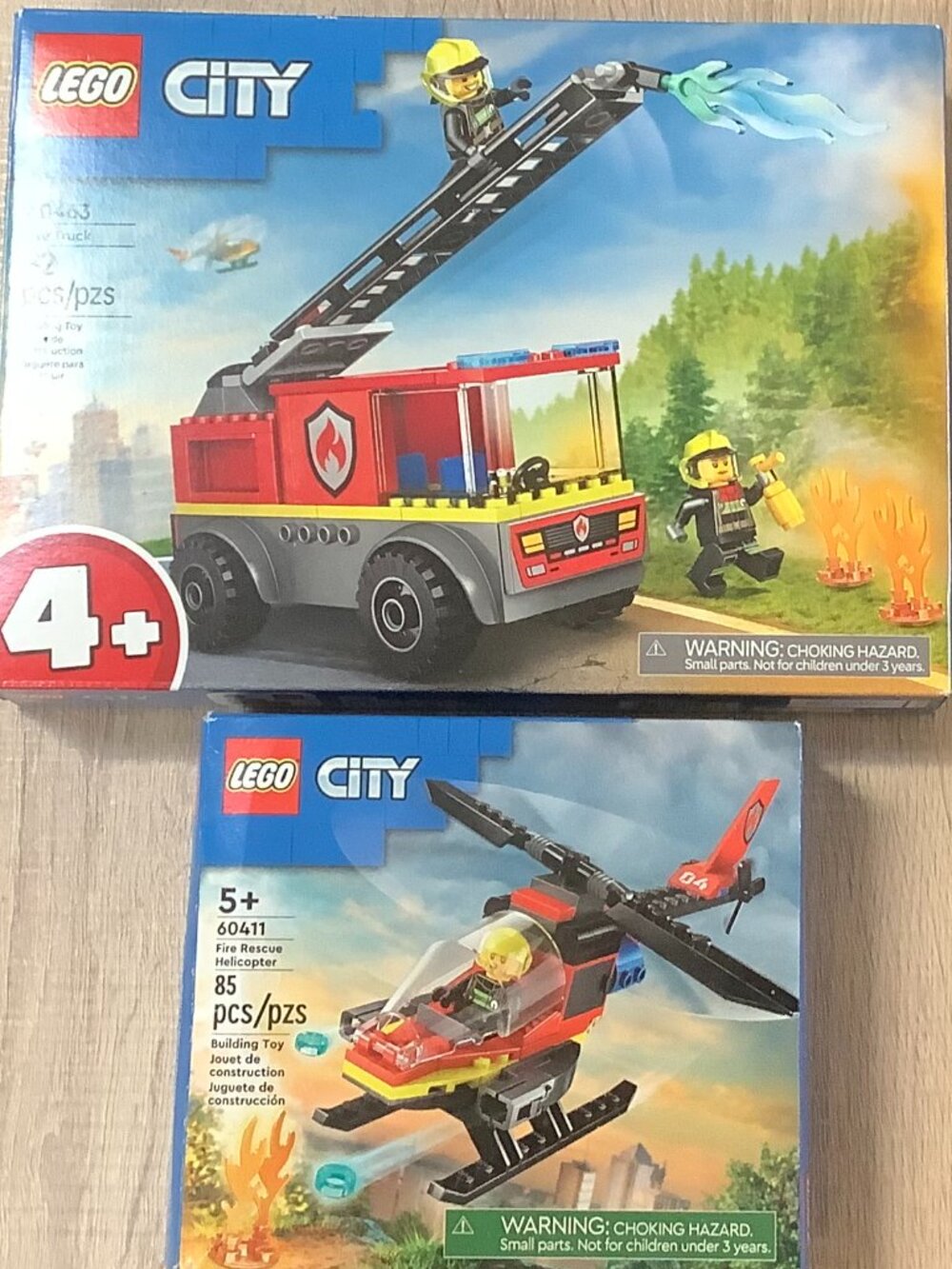 LEGO City Fire Rescue Helicopter and Truck 60411 60463 lot